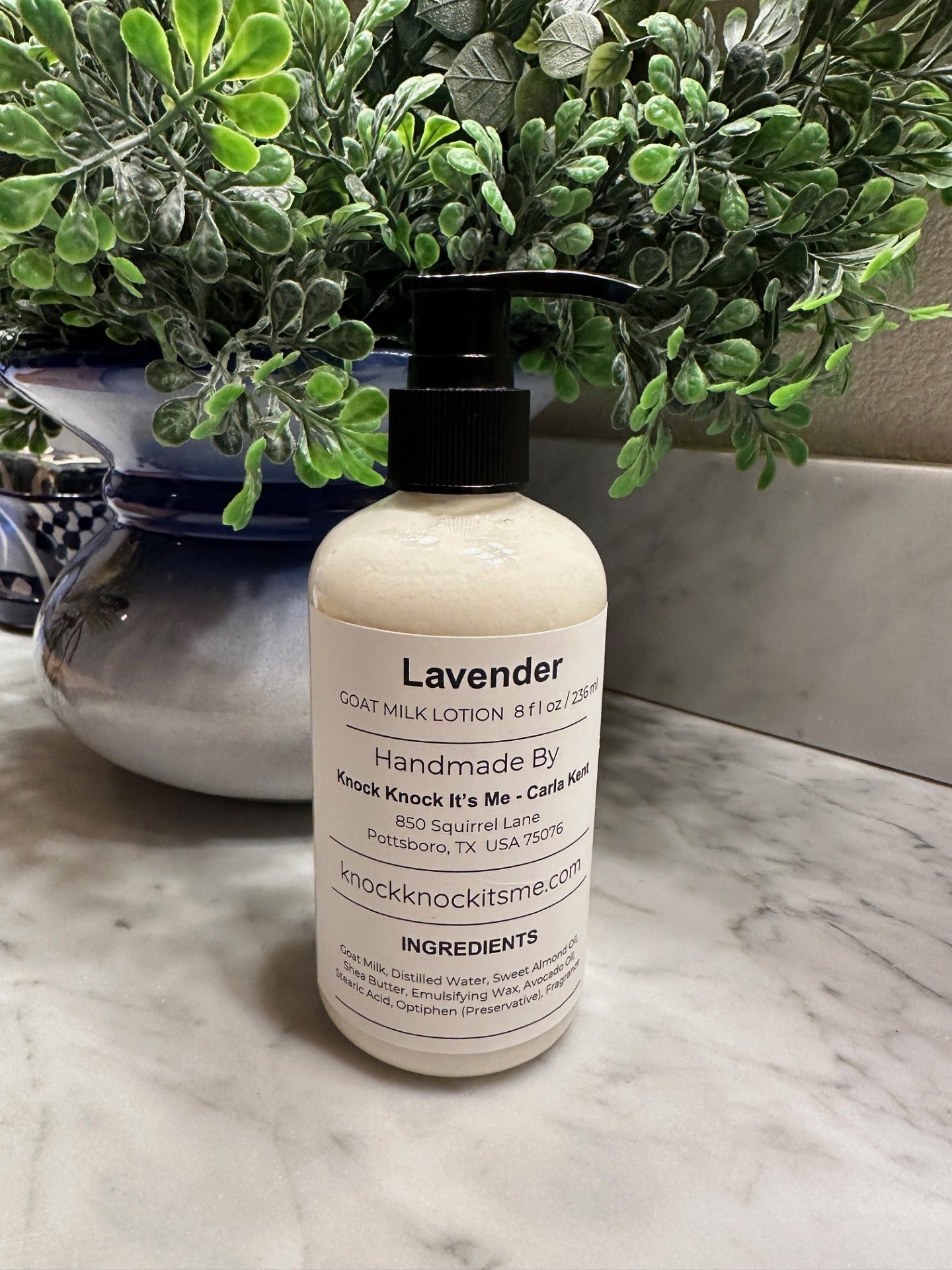 Goat Milk Lotion- 8 oz Bottle- Lavender