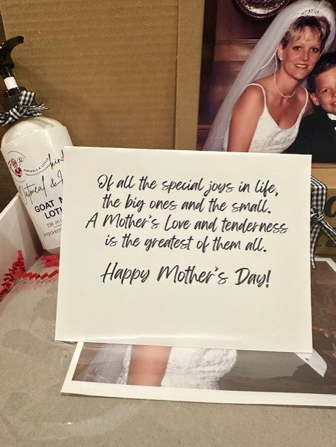 Mother's Day GIft Box- Goat Milk Lotion-Photo Puzzle-5 x 7 Photo Pring