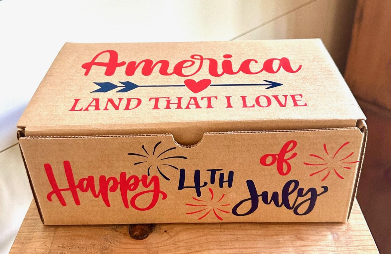 Gift Box- Senior Monthly Program- 4th Of July- July
