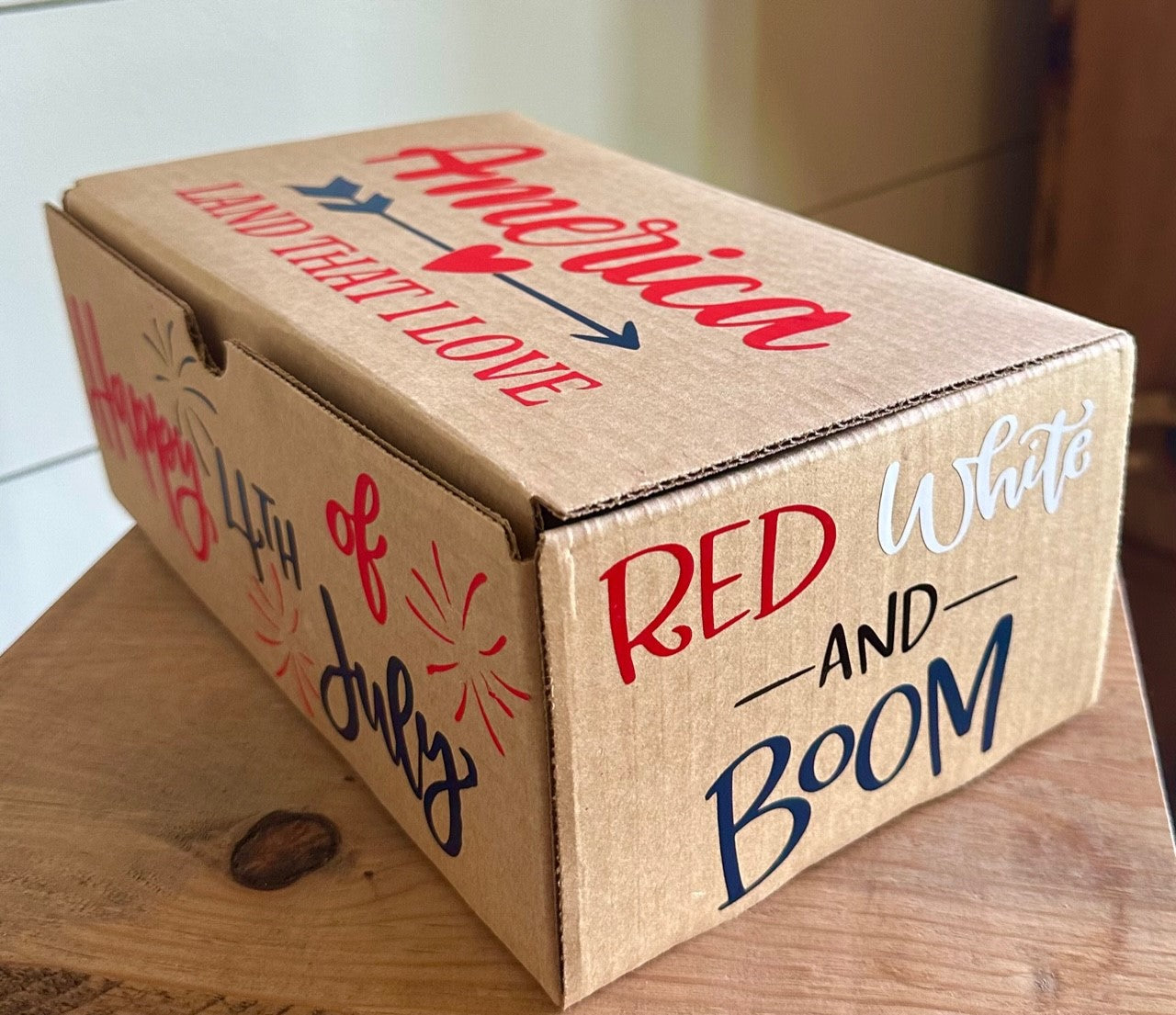 Gift Box- Senior Monthly Program- 4th Of July- July