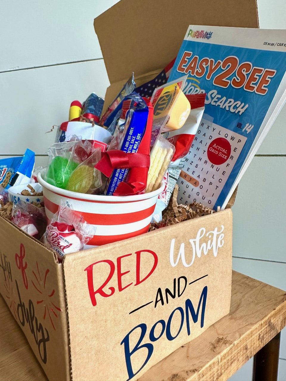 Gift Box- Senior Monthly Program- 4th Of July- July