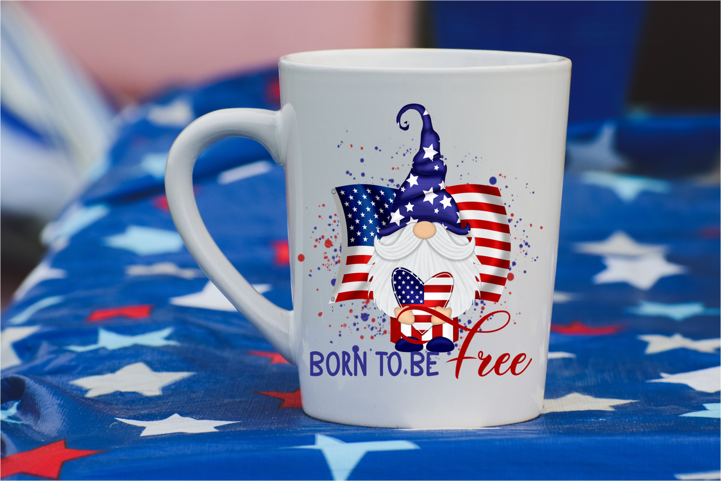 Coffee Mug- Holidays/Events- July 4th- Born to be Free