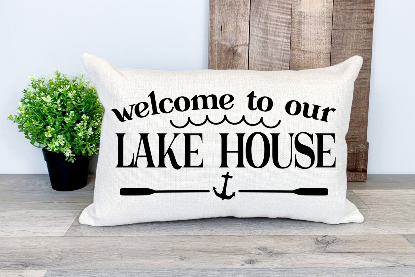 Pillow Cover- Lake/Beach- Welcome to Our Lake House