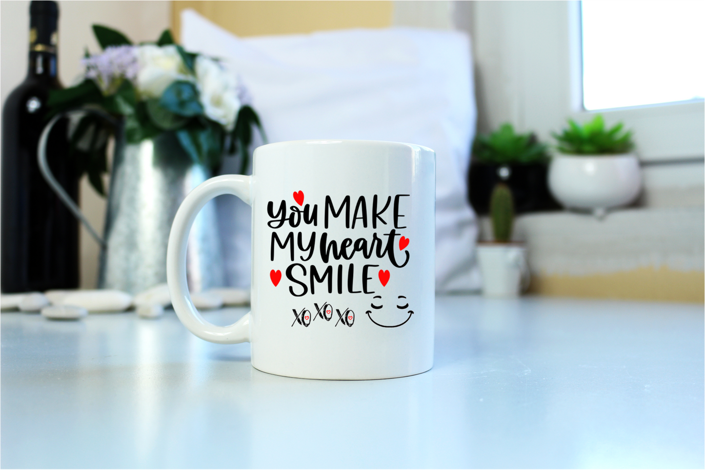 Coffee Mug- Faith/Motivational- You Make My Heart Smile