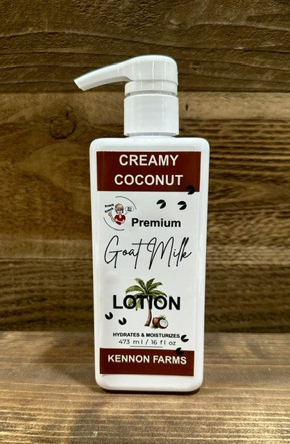 Goat Milk Lotion- 16 oz Bottle- Coconut