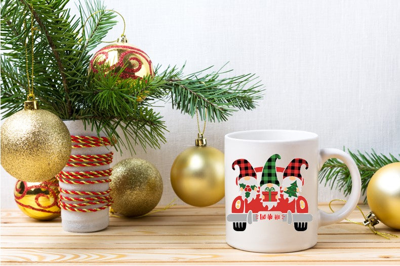 Coffee Mug- Holidays/Events- Christmas- Gnome with HO-HO-HO