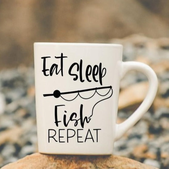 Coffee Mug- Fishing- Eat sleep fish repeat