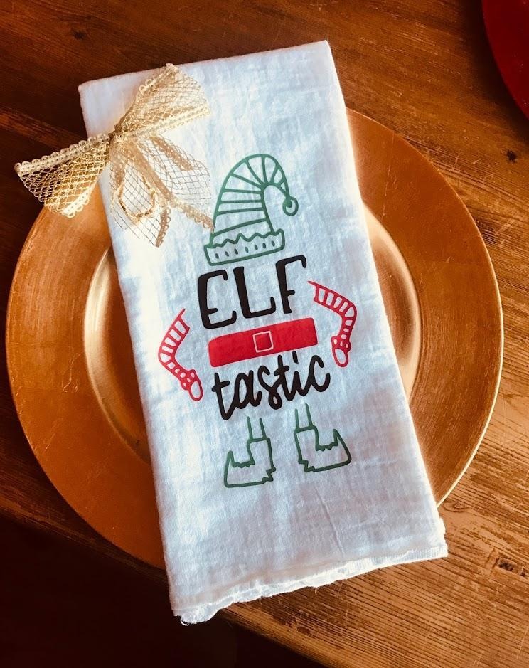 Tea Towel- Holidays/Events- Christmas- ELF tastic