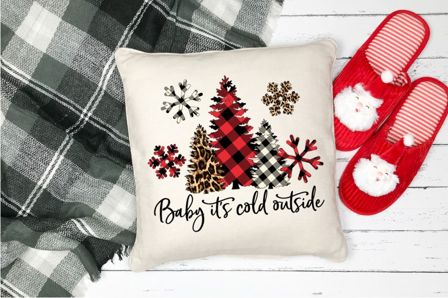 Pillow Cover- Christmas- Baby It's Cold Outside