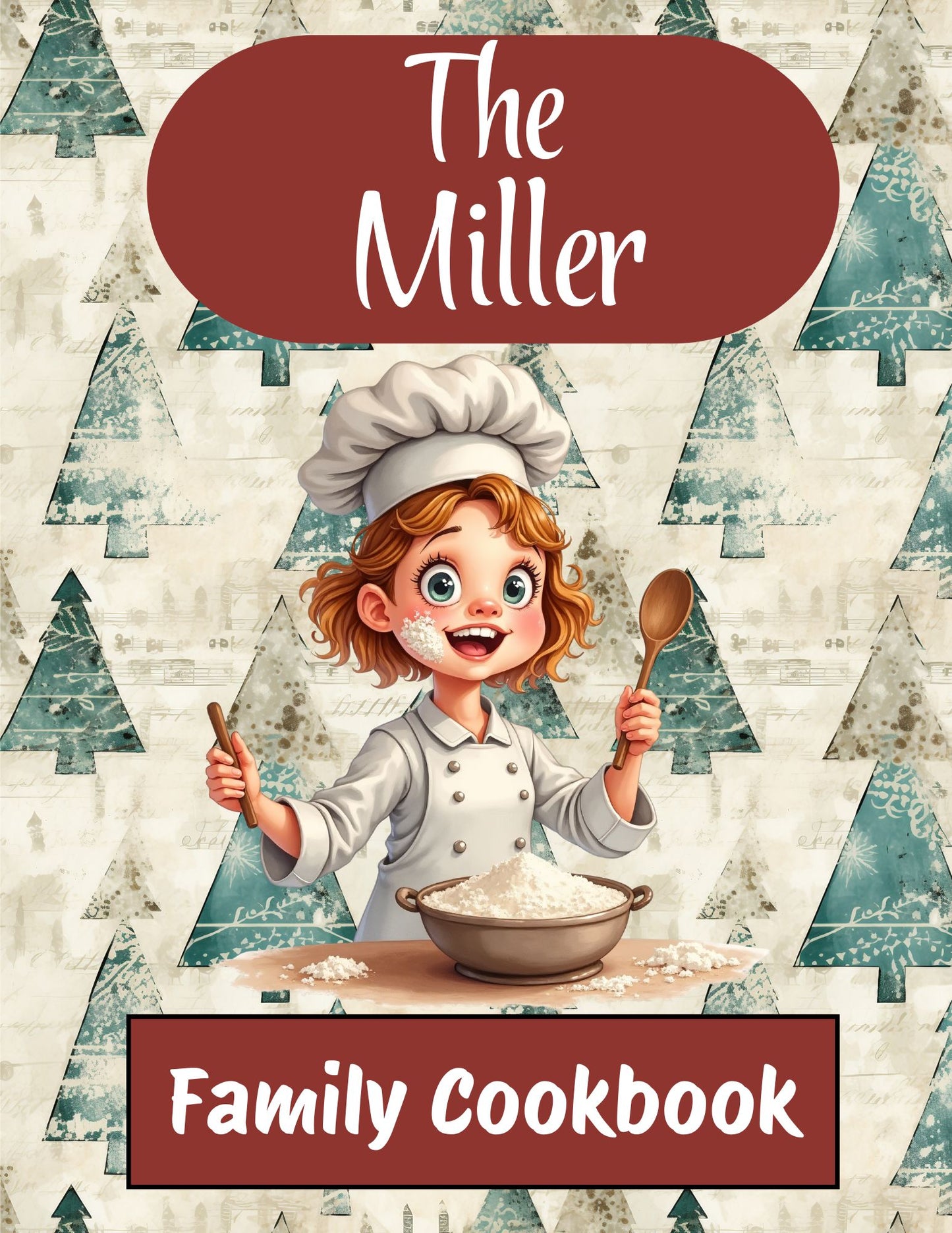 Cookbook- Custom- 0-50 Recipe Pages-SAMPLE 2- MILLER