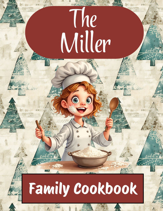 Cookbook- Custom- 0-50 Recipe Pages-SAMPLE 2- MILLER