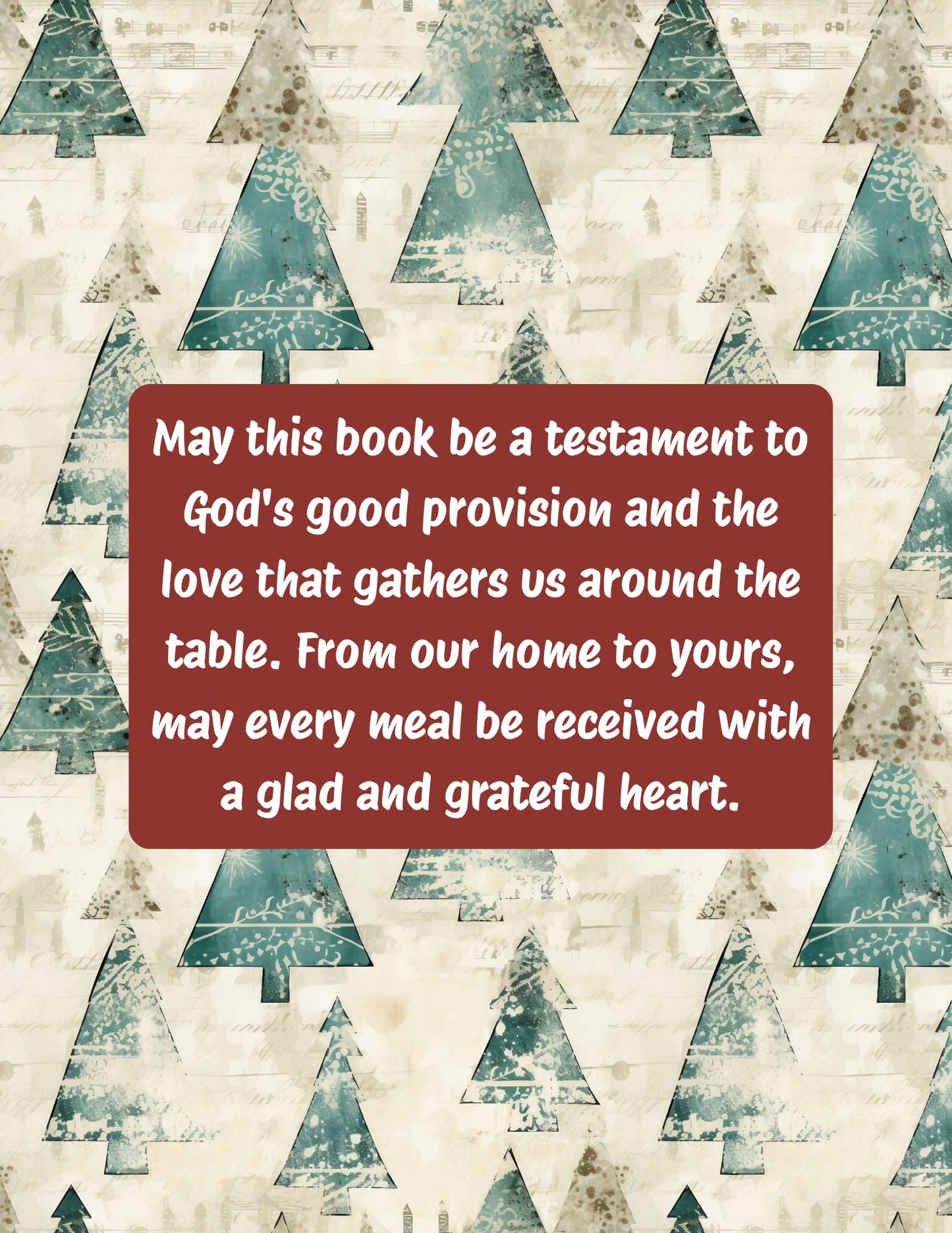 Cookbook- Custom- 0-50 Recipe Pages-SAMPLE 2- MILLER