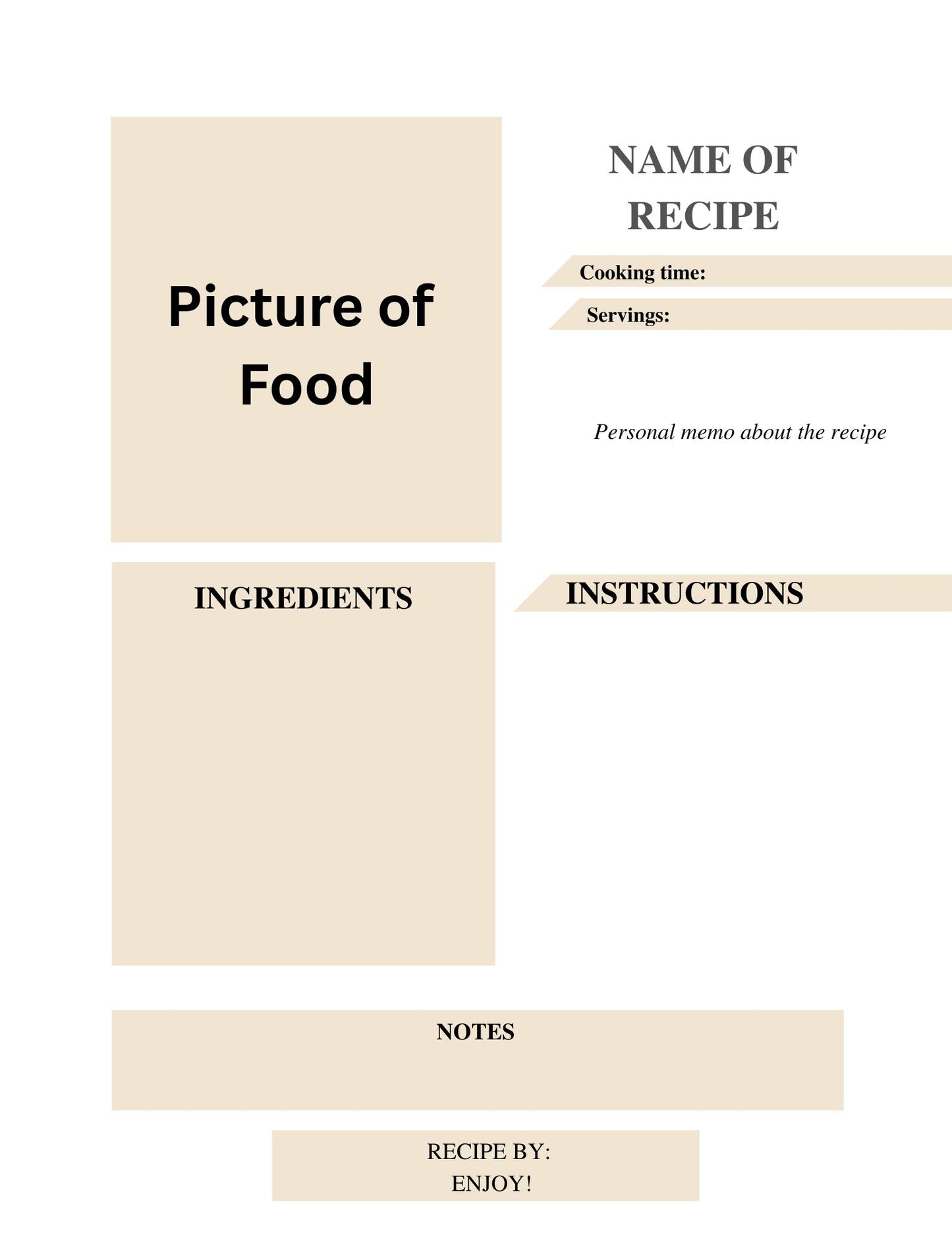 Cookbook- Custom- 76-100 Recipes Pages- SAMPLE 5- WILLIAMS