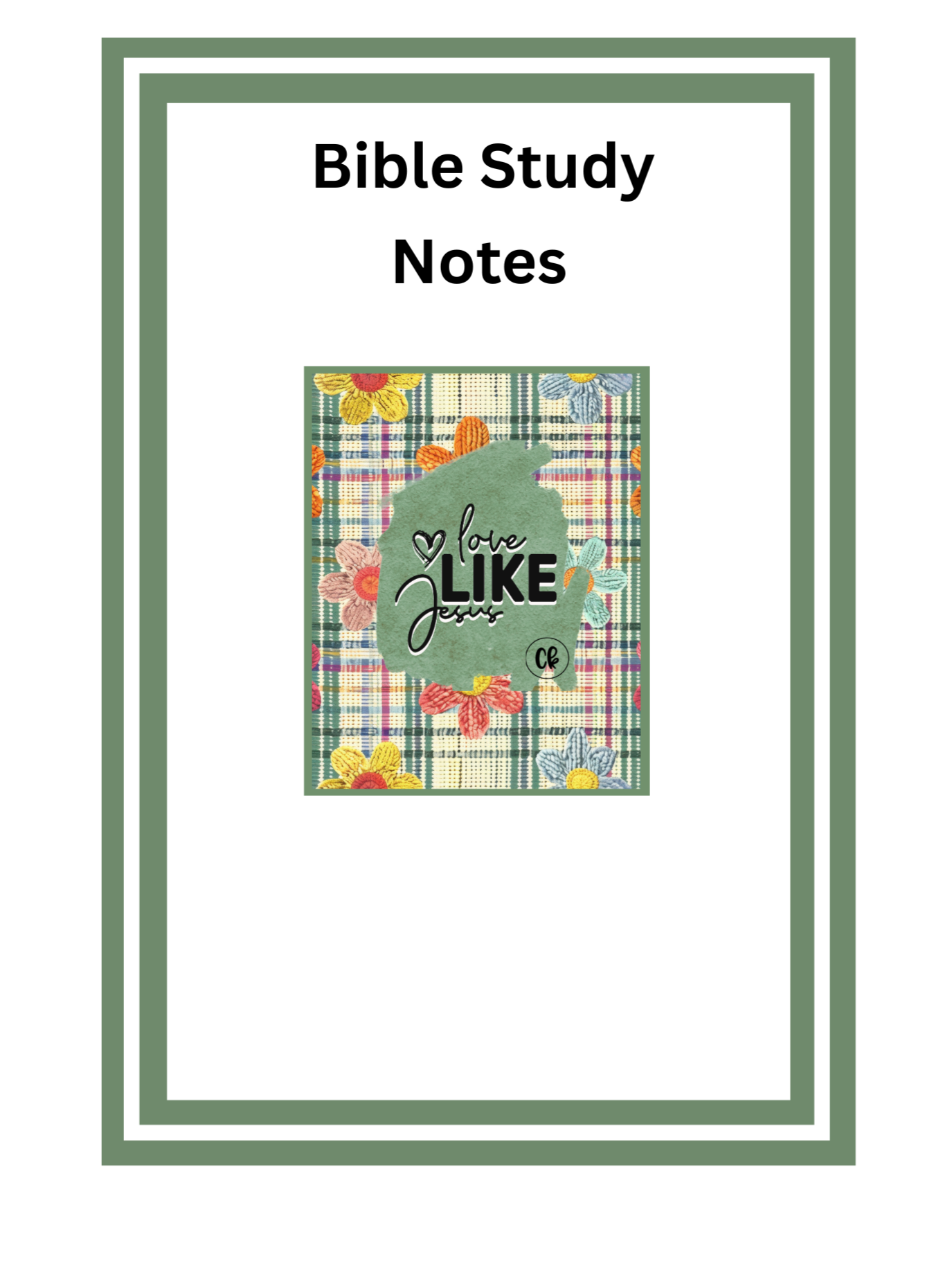 Journal- My Daily Prayer - Love Like Jesus