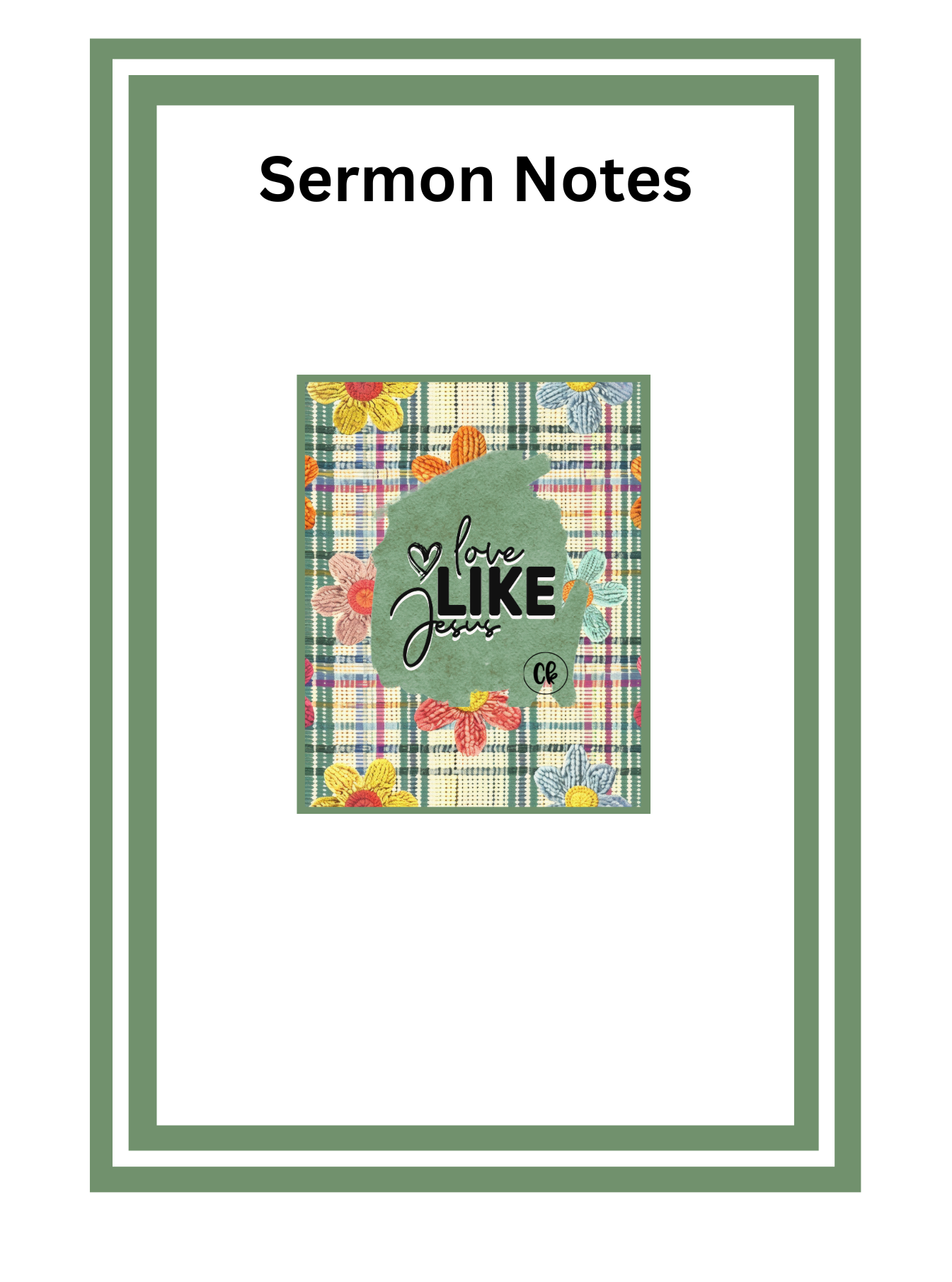 Journal- My Daily Prayer - Love Like Jesus