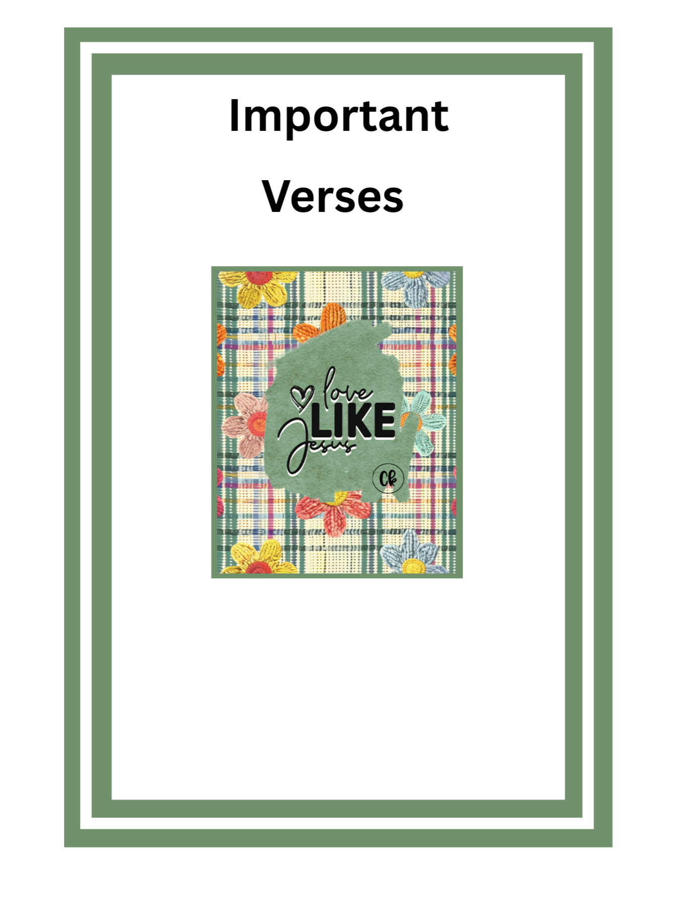 Journal- My Daily Prayer - Love Like Jesus