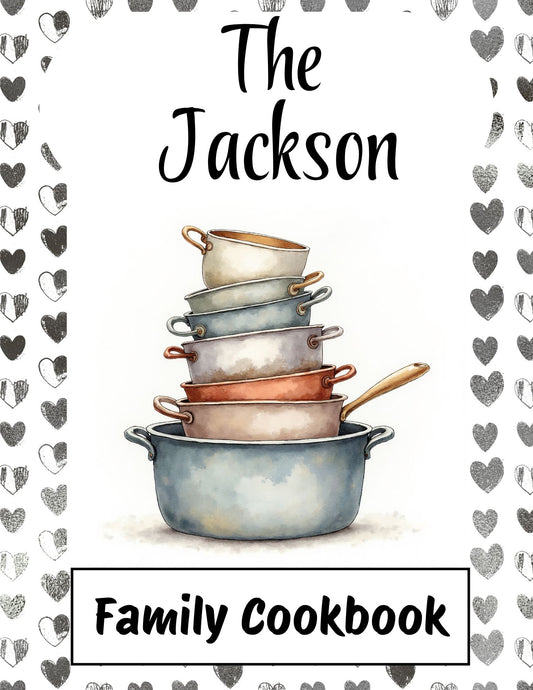Cookbook- Custom- 0-50 Recipes Pages- SAMPLE 4- JACKSON