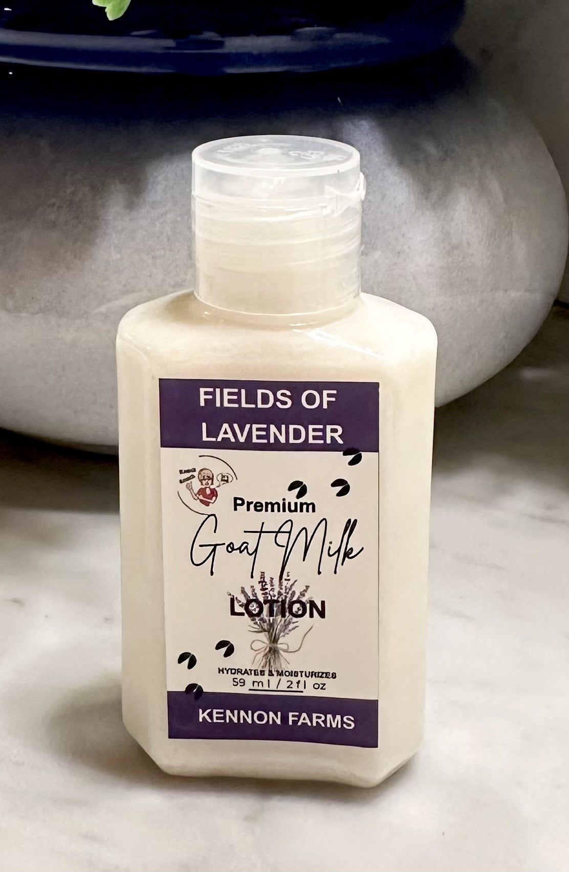 Goat Milk Lotion- 2 oz Bottle- Lavender