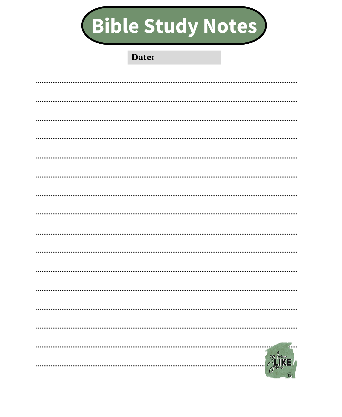 Journal- My Daily Prayer - Love Like Jesus