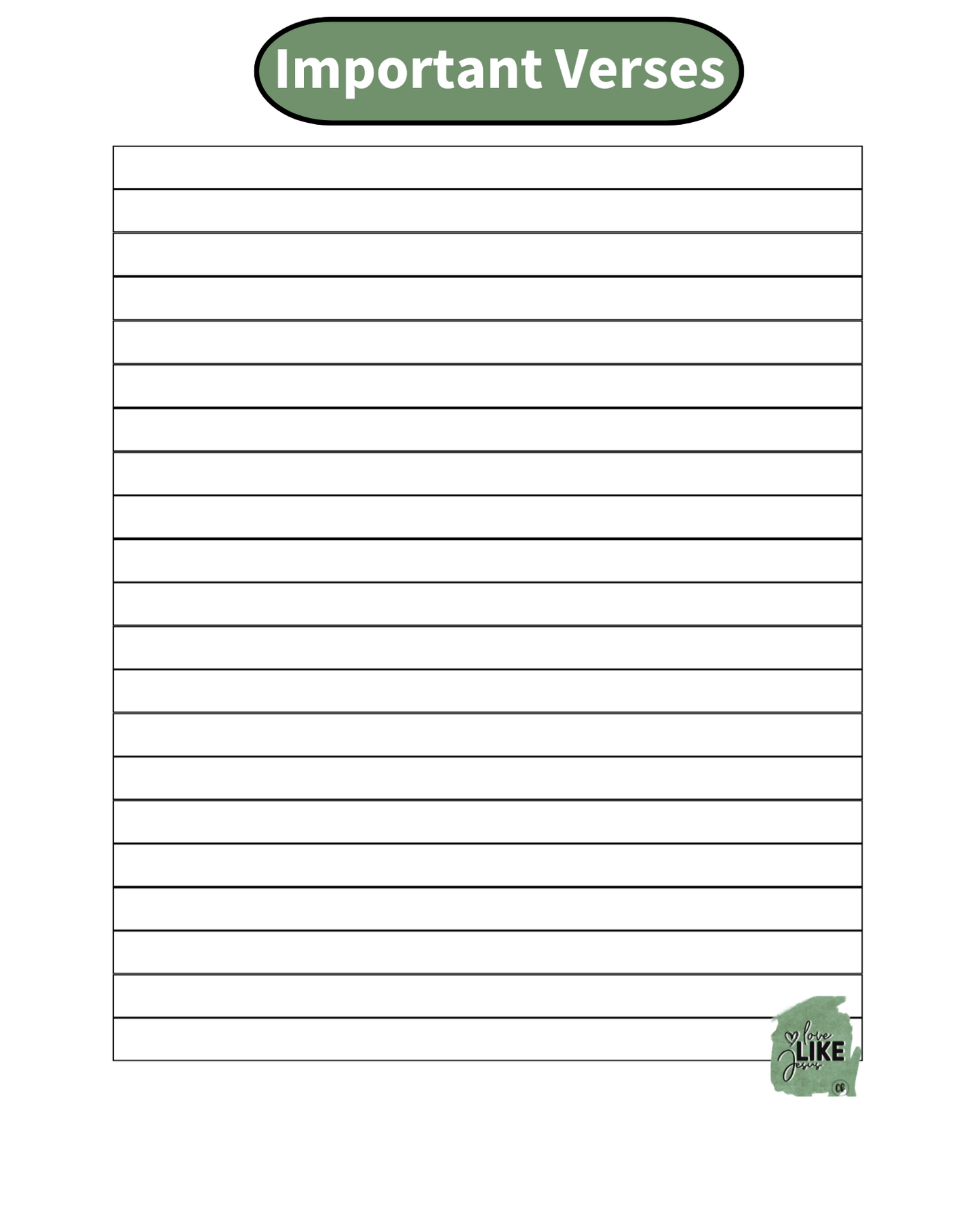 Journal- My Daily Prayer - Love Like Jesus