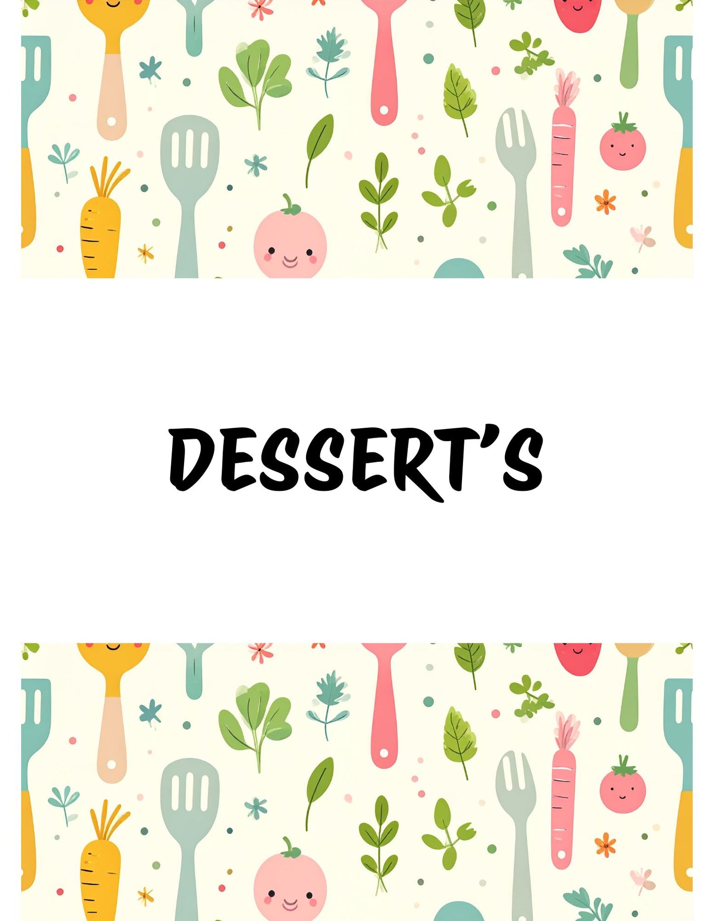 Cookbook- Custom- 76-100 Recipe Pages- SAMPLE 3- ANDERSON