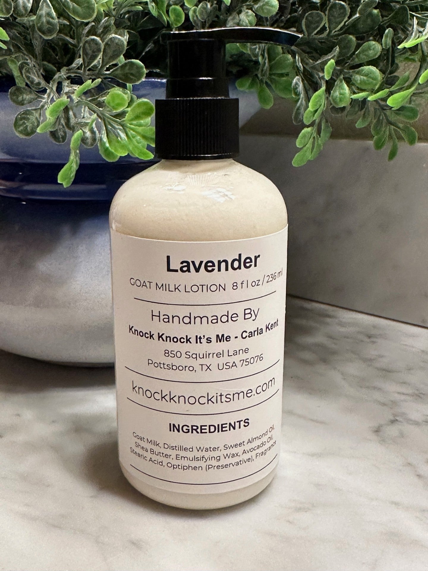 Goat Milk Lotion- 8 oz Bottle- Lavender