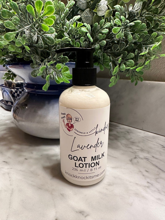 Goat Milk Lotion- 8 oz Bottle- Lavender