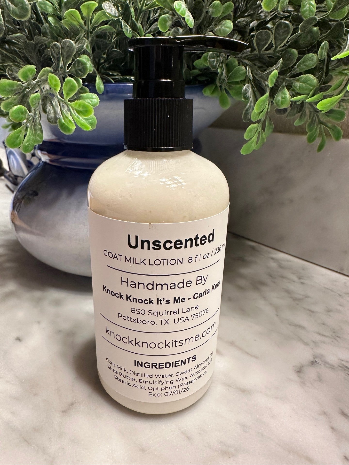 Goat Milk Lotion- 8 oz Bottle- Unscented