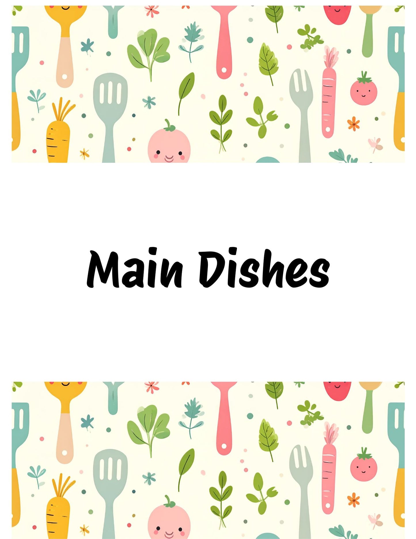 Cookbook- Custom- 76-100 Recipe Pages- SAMPLE 3- ANDERSON