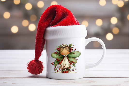 Seasonal Christmas Coffee Mugs- Lady Christmas