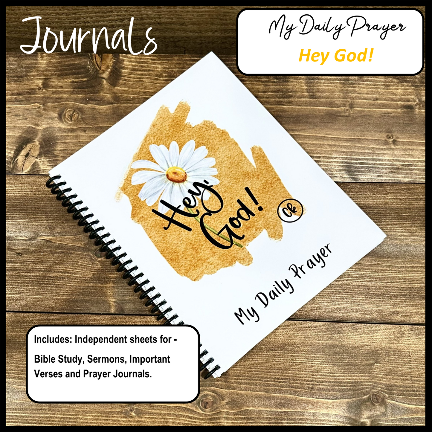 Journal - My Daily Prayer - Hey God
