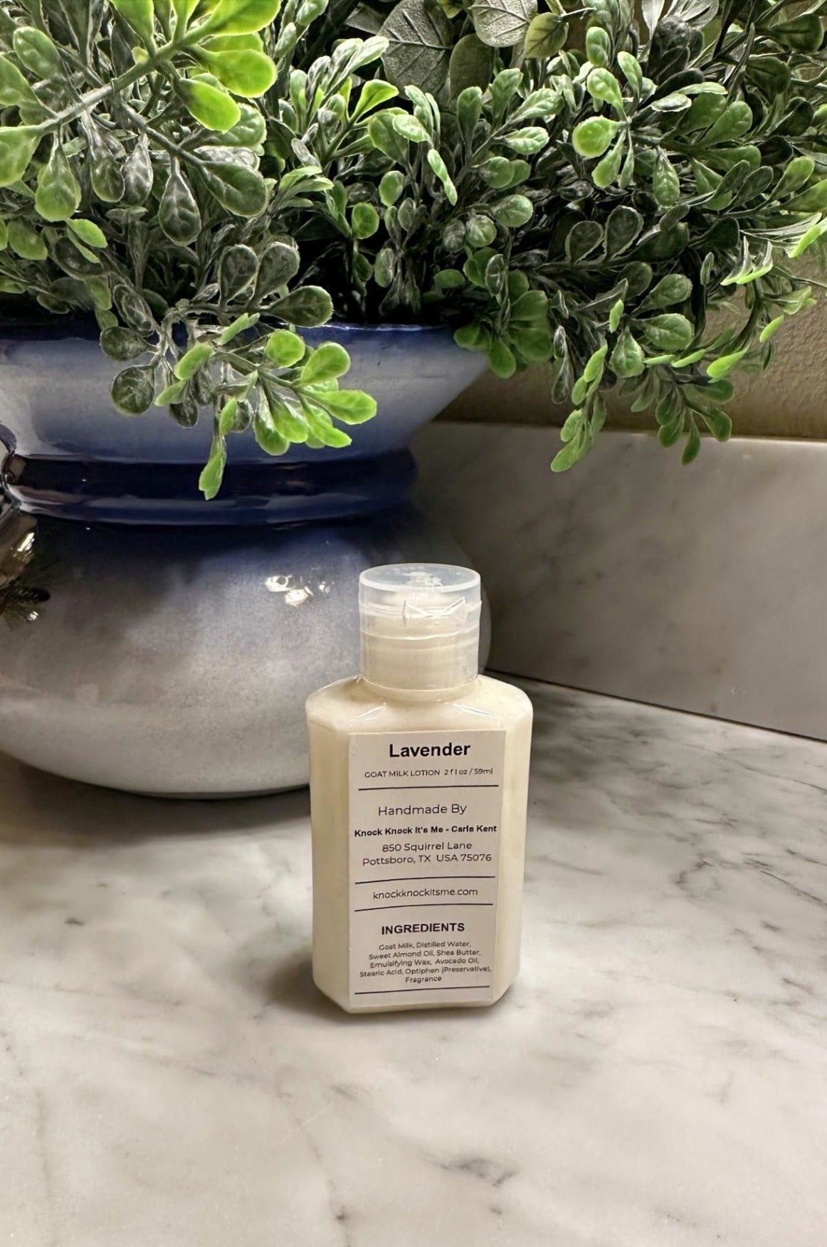 Goat Milk Lotion- 2 oz Bottle- Lavender