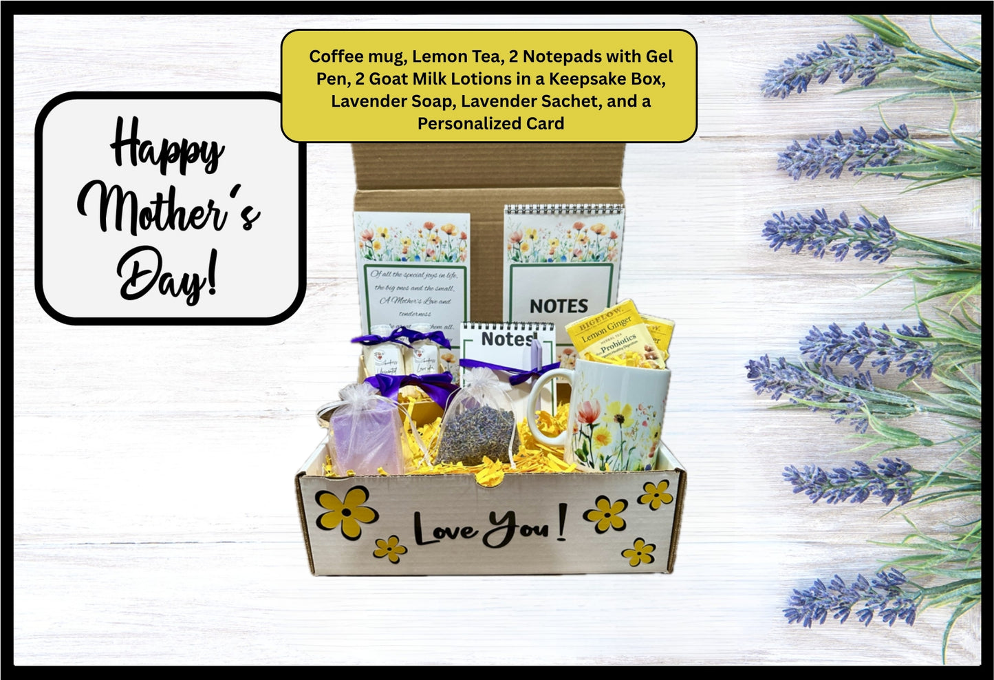 Mother's Day Gift Box- Love You- Lavender