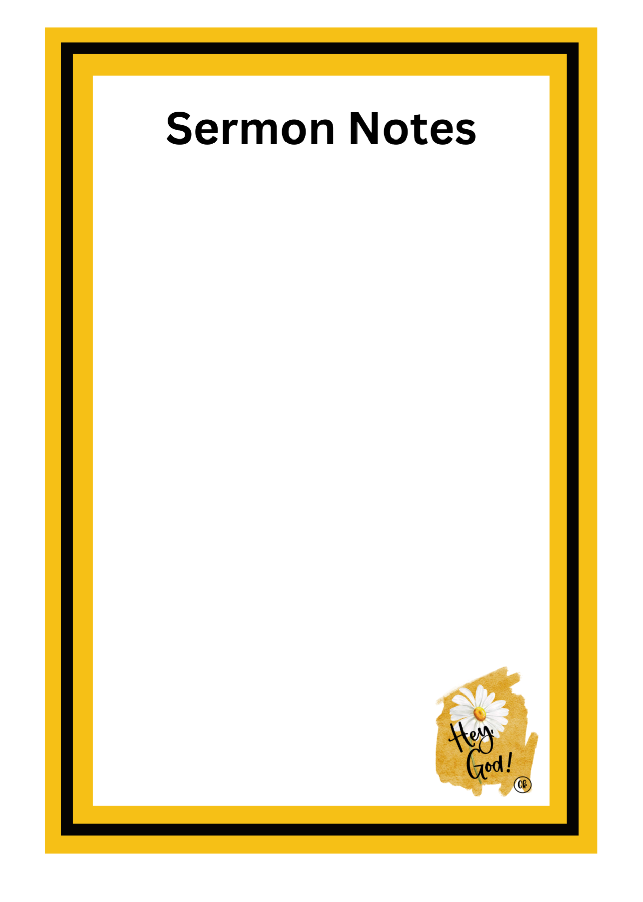 Journal - My Daily Prayer - Hey God