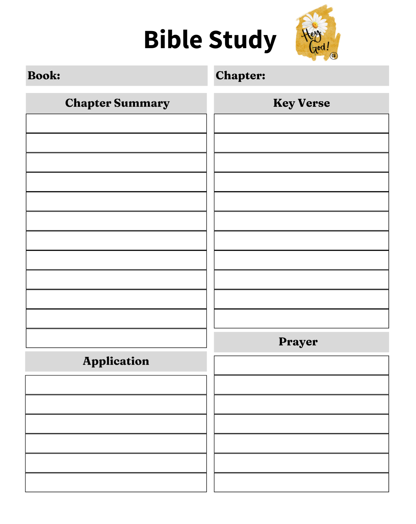 Journal - My Daily Prayer - Hey God