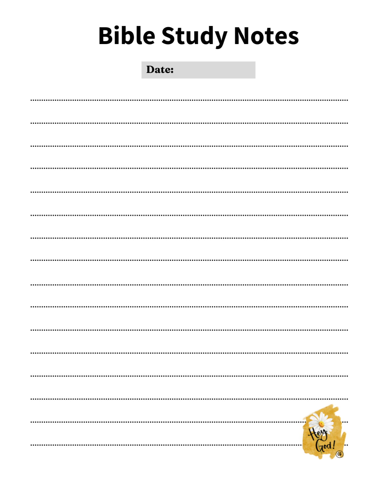 Journal - My Daily Prayer - Hey God