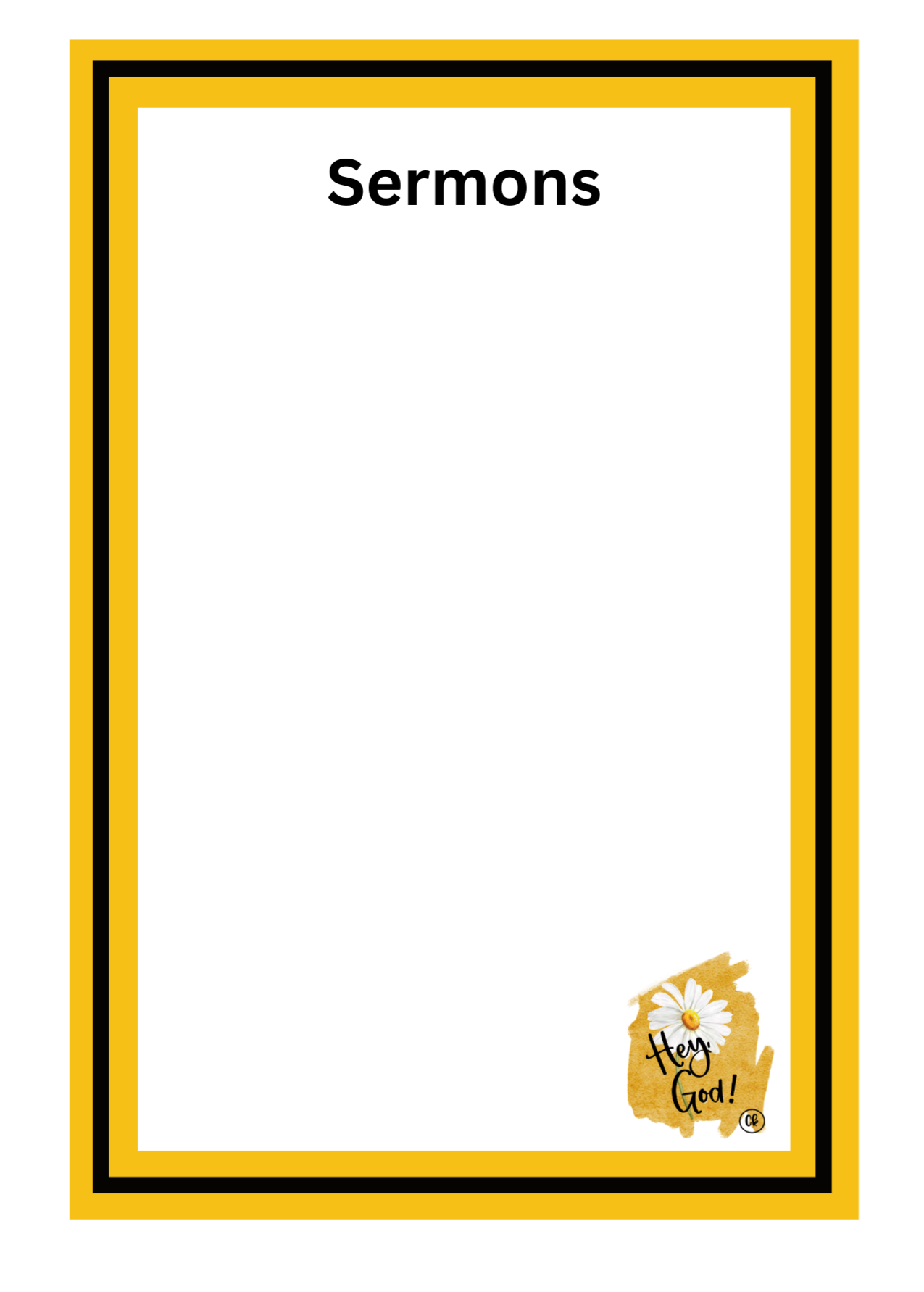 Journal - My Daily Prayer - Hey God