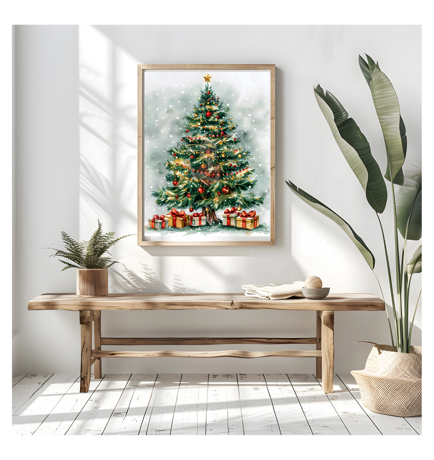 Prints- Seasonal- Christmas- 16 x 20 Vertical Print Board- Christmas Tree 1-#4