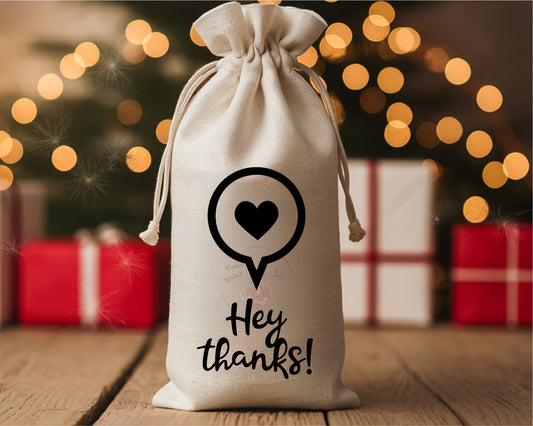 Wine Bags-  Hey Thanks-109