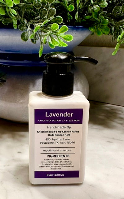 Goat Milk Lotion- 3.4 oz- Lavender