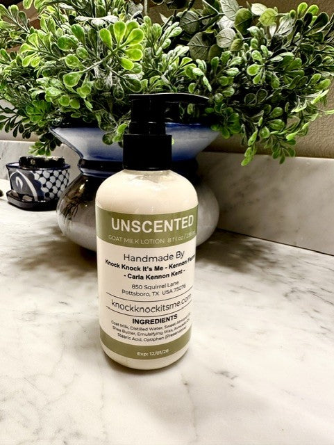 Goat Milk Lotion- 8 oz Bottle- Unscented