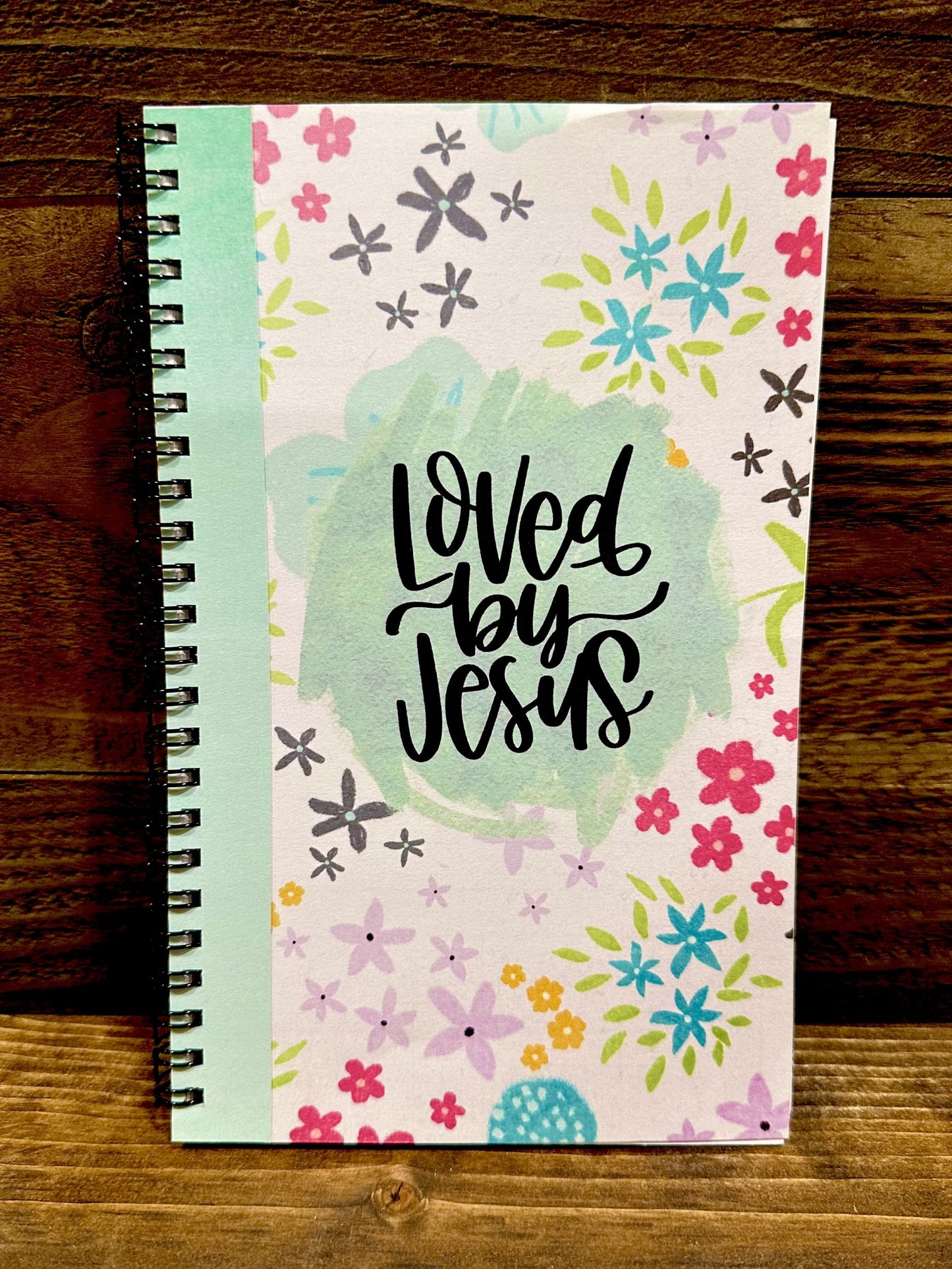 Notepad- Saved through Faith & Love by Jesus-Two lined notepads included