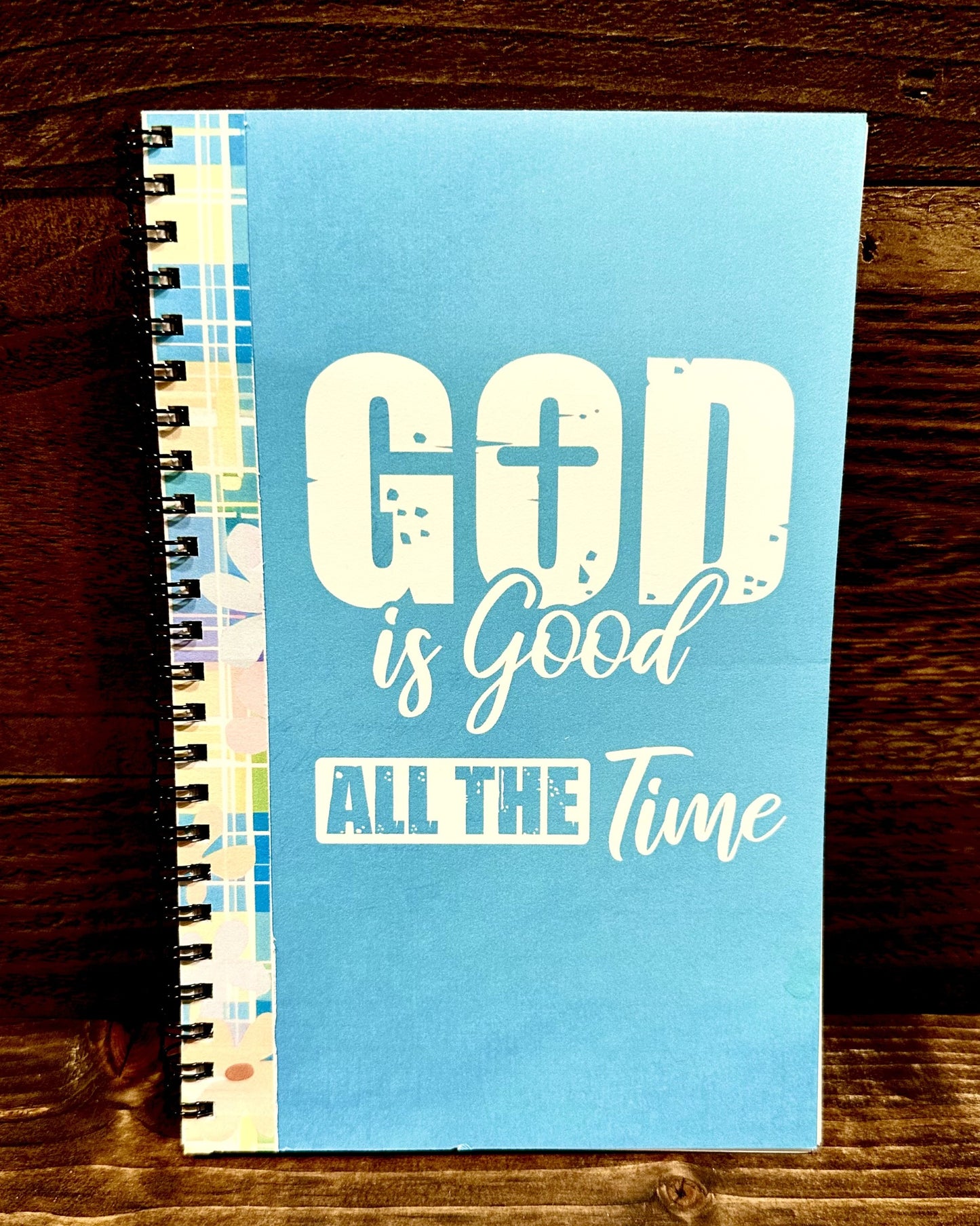 Notepad-He restores my soul & God is Good all the time-Two lined notepads included