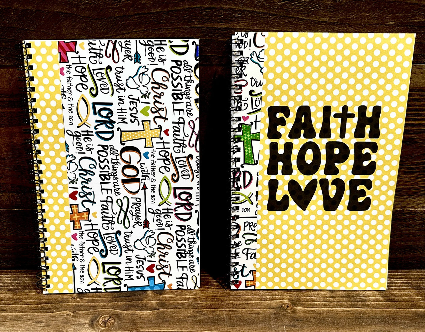 Notepad-Faith Hope Love-Two Lined Notepads included