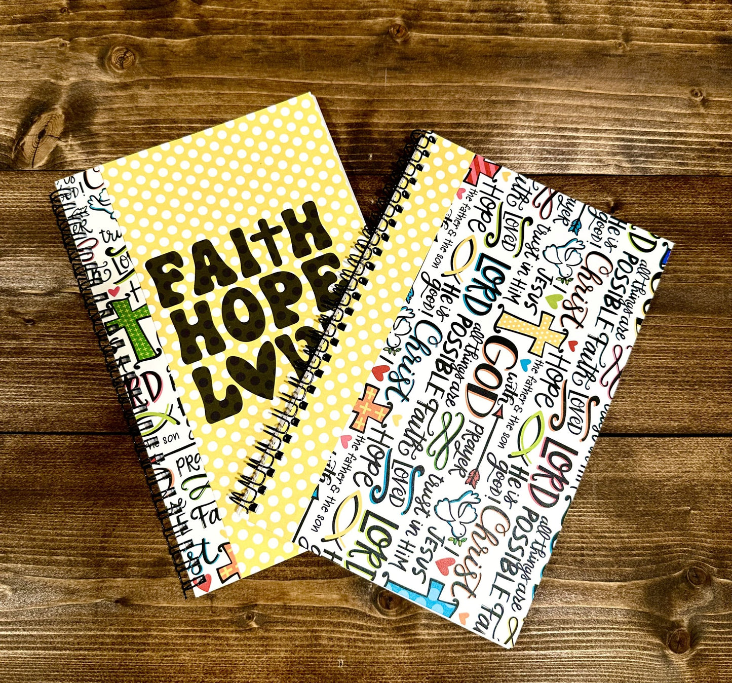 Notepad-Faith Hope Love-Two Lined Notepads included
