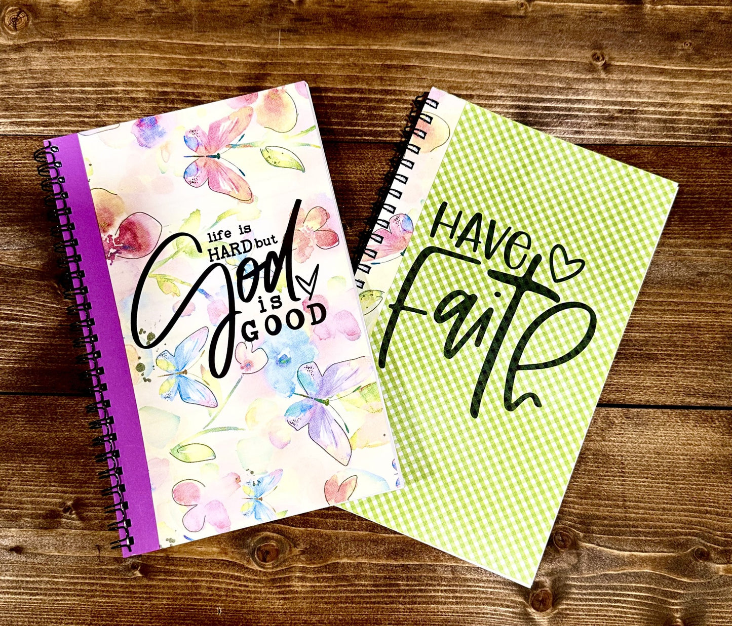 Notepad- Have Faith & Life is Hard but God is Good-Two Lined Notepads included