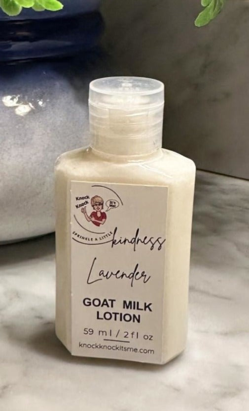 Goat Milk Lotion- 2 oz Bottle- Lavender