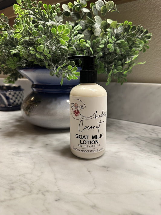 Goat Milk Lotion- 8 oz Bottle- Coconut