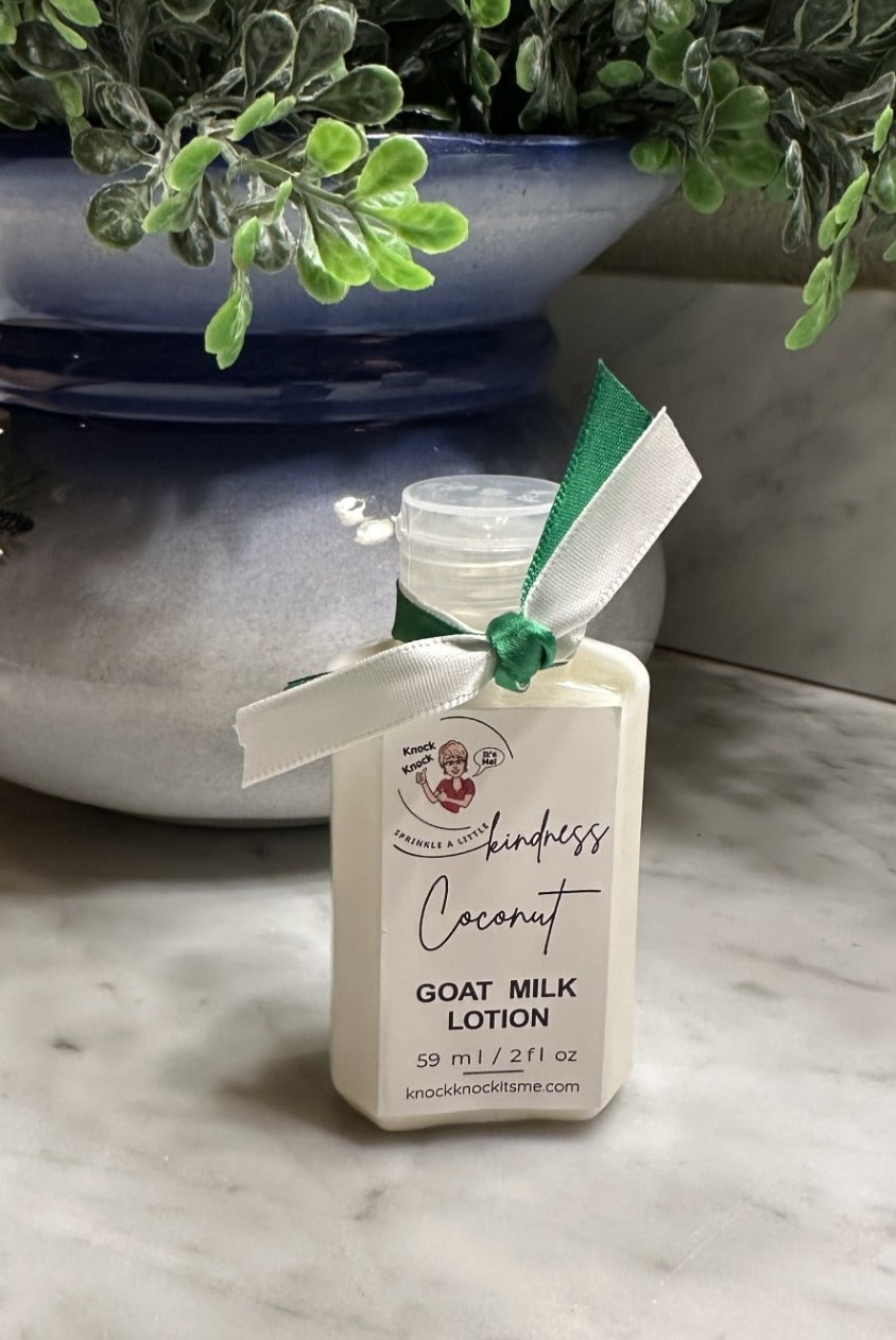 Goat Milk Lotion- 2 oz Bottle- Coconut