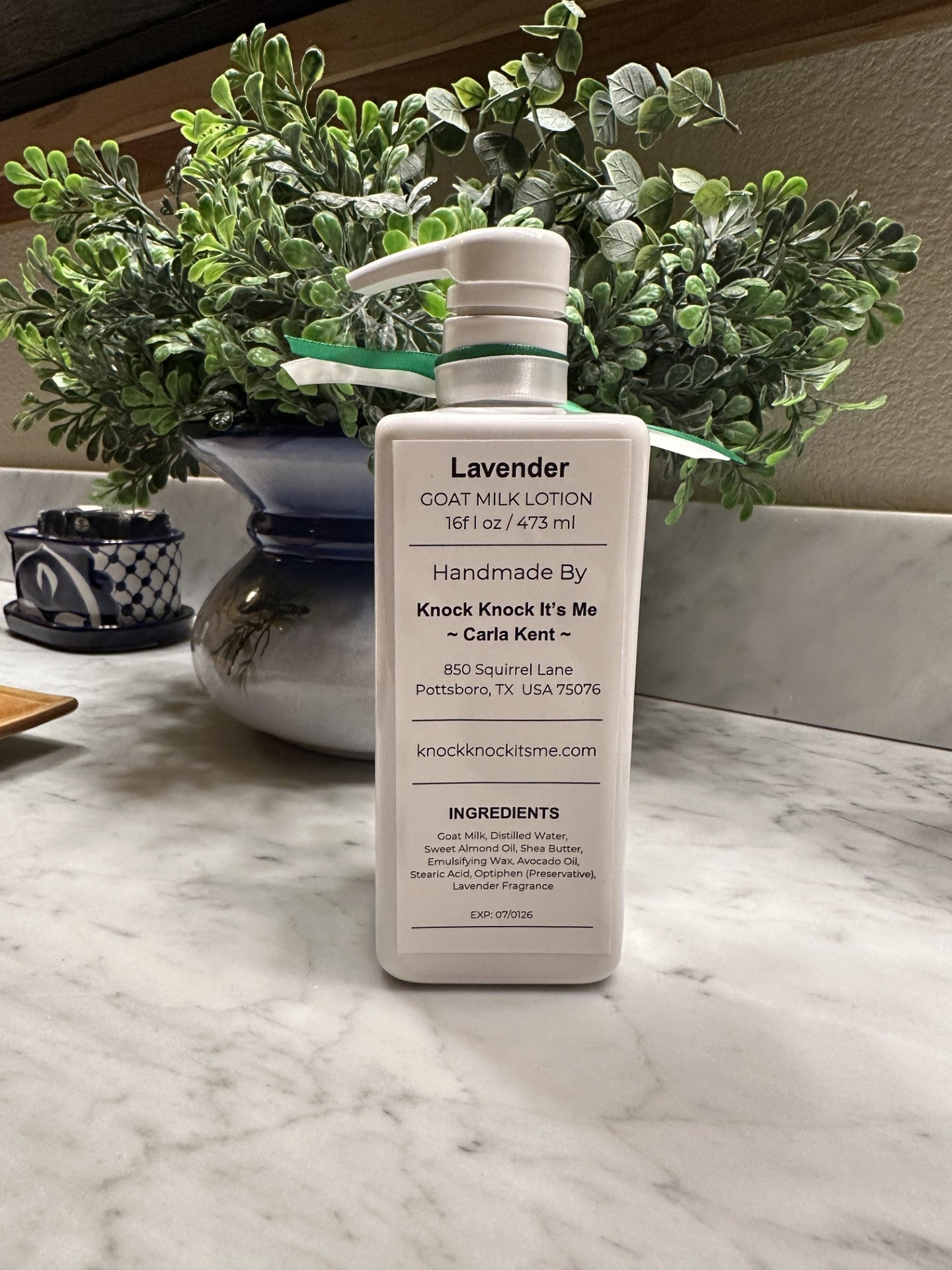 Goat Milk Lotion- 16 oz Bottle- Lavender